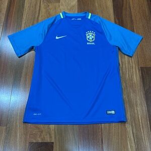 Men's Nike Brazil 2016 Soccer Jersey, Blue, L 724593-493